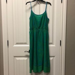 Tropical leaf loft dress